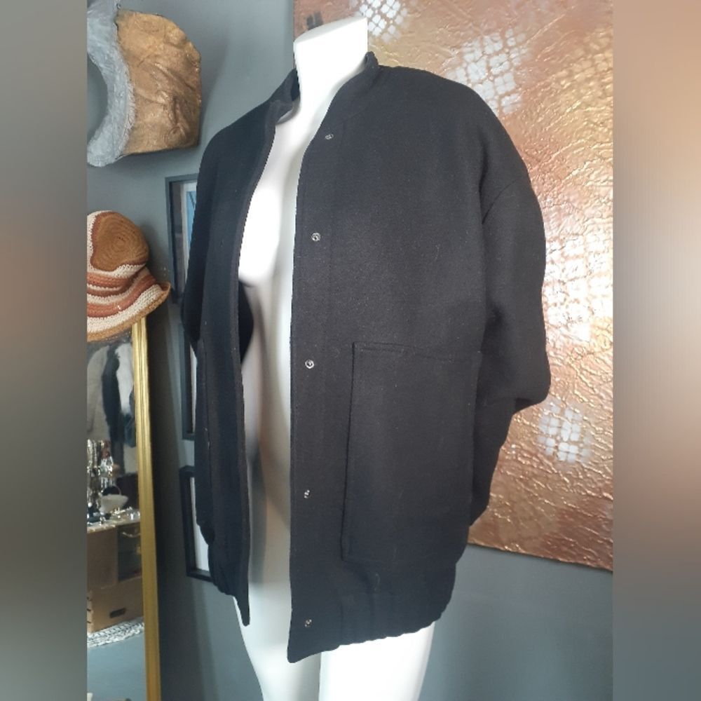 Zara Wool Blend Oversized Bomber Jacket